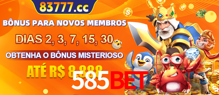 Anúncio dos benefícios para Membro VIP Sênior na plataforma 585bet, incluindo bônus promocionais, semanais e mensais, ilustrado com o personagem Fortune Tiger.